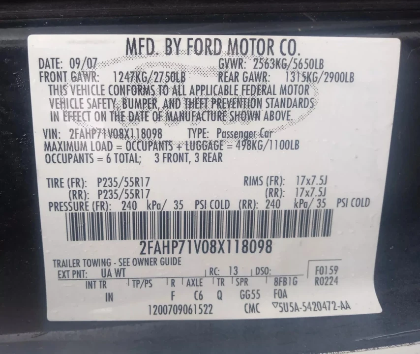 2008 Ford Crown Victoria - Image 4 of 20