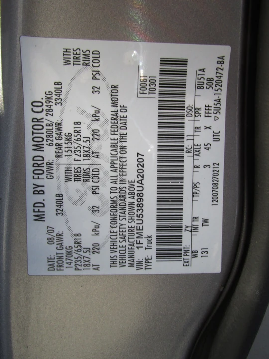 2008 Ford Explorer Sport Trac - Image 19 of 21