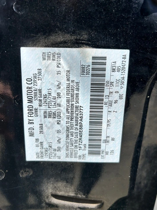 2008 Ford Ranger 3rd Gen - Image 19 of 20