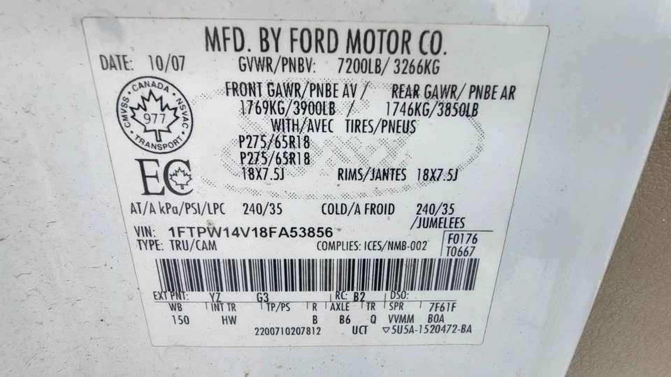 2008 Ford F-150 11th Gen - Image 14 of 14