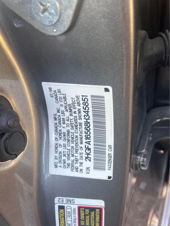 2008 Honda Civic 8th Gen - Image 8 of 13