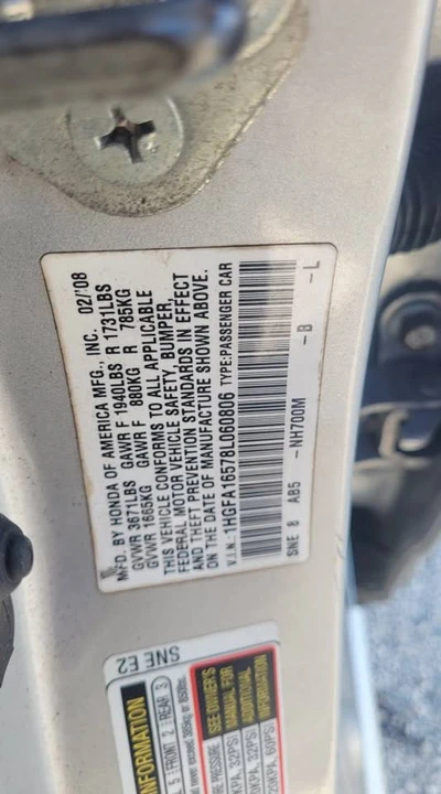 2008 Honda Civic 8th Gen - Image 9 of 13