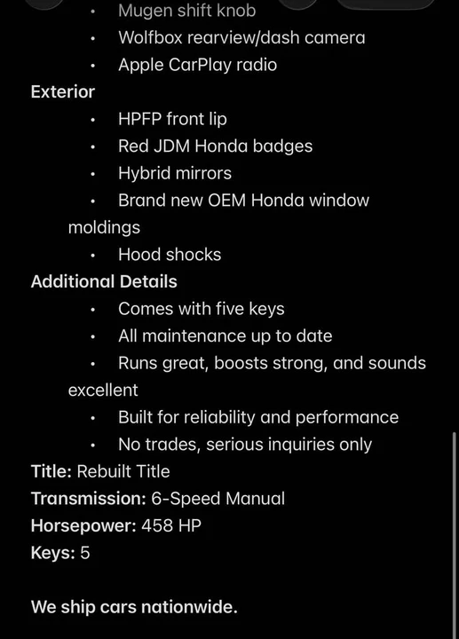 2008 Honda Civic Si 8th Gen - Image 19 of 19
