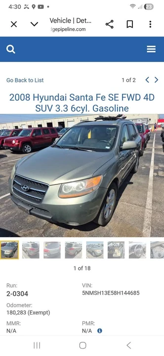 2008 Hyundai Santa Fe - Image 2 of 8