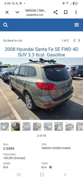 2008 Hyundai Santa Fe - Image 4 of 8