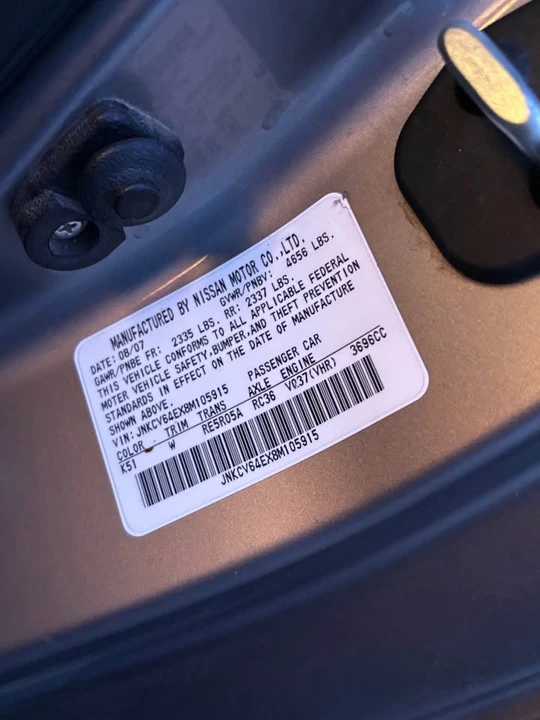 2008 Infiniti G35 4th Gen - Image 12 of 12
