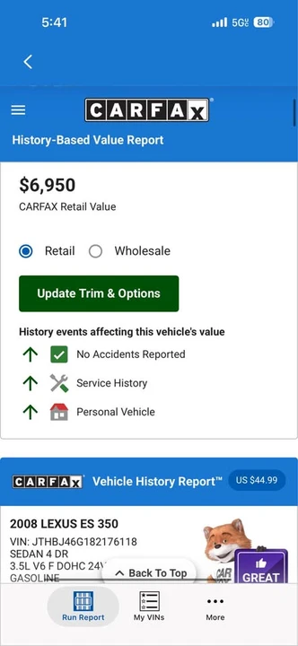 2008 Lexus ES 5th Gen - Image 9 of 10