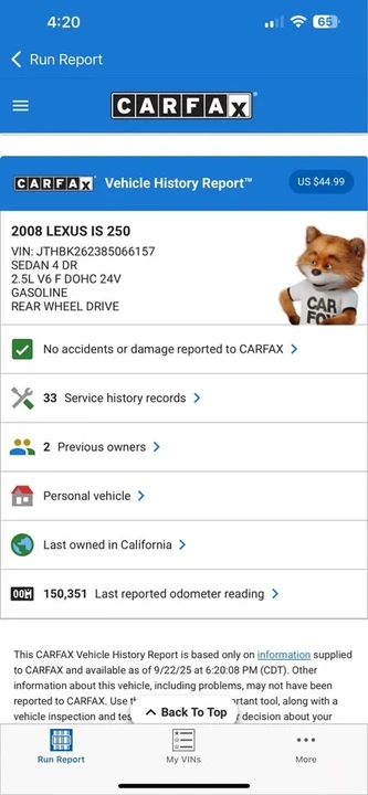 2008 Lexus IS 2nd Gen - Image 16 of 16