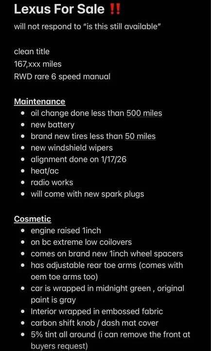 2008 Lexus IS 2nd Gen - Image 12 of 13