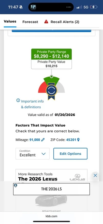 2008 Lexus LS 4th Gen - Image 14 of 15