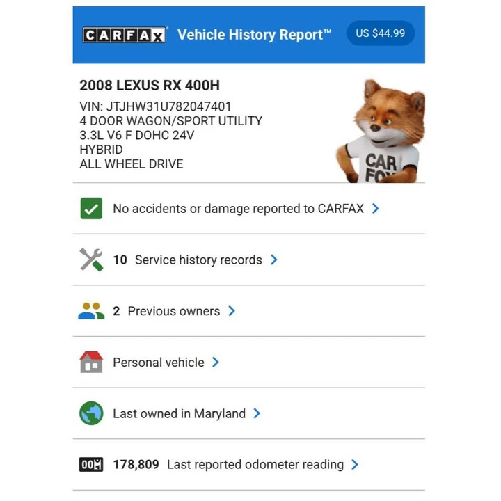 2008 Lexus RX 2nd Gen - Image 2 of 18