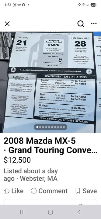 2008 Mazda NC MX-5 Miata - Image 9 of 13