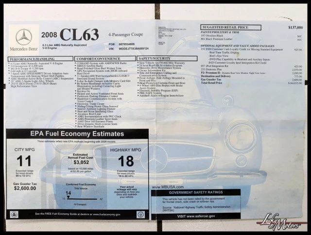 2008 Mercedes-Benz C216 CL 63 & CL 65 AMG - Image 2 of 31