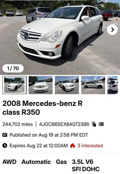 2008 Mercedes-Benz R-Class R350 AWD