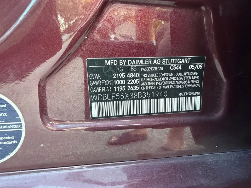 2008 Mercedes-Benz W211 E-Class - Image 12 of 12