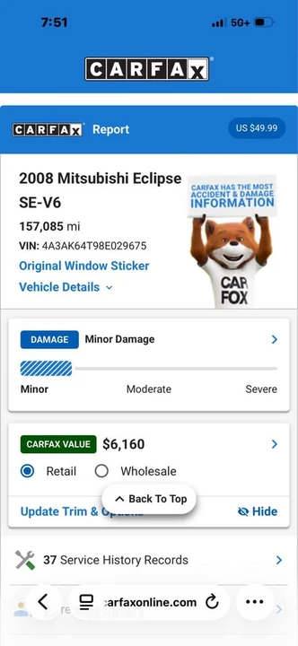 2008 Mitsubishi Eclipse 4th Gen - Image 12 of 12