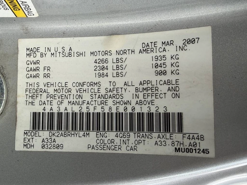 2008 Mitsubishi Eclipse 4th Gen - Image 13 of 13