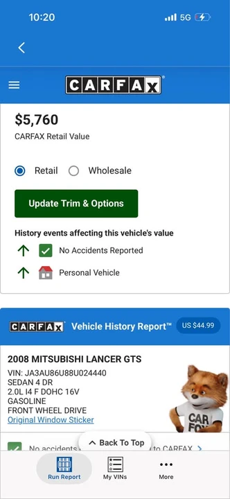 2008 Mitsubishi Lancer 8th Gen - Image 2 of 6