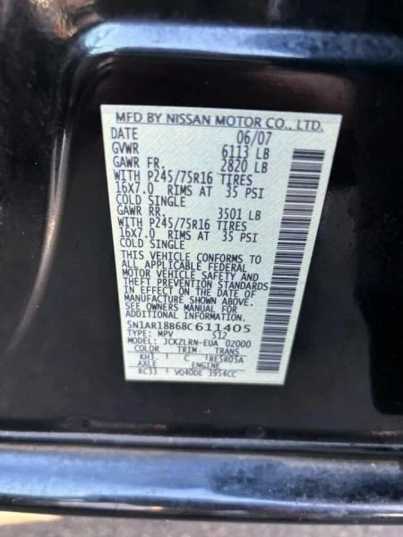 2008 Nissan Pathfinder 3rd Gen - Image 12 of 12