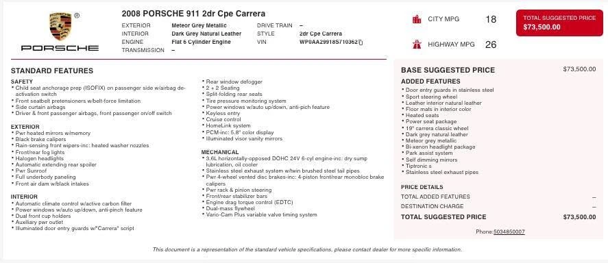 2008 Porsche 997 Carrera - Image 5 of 31