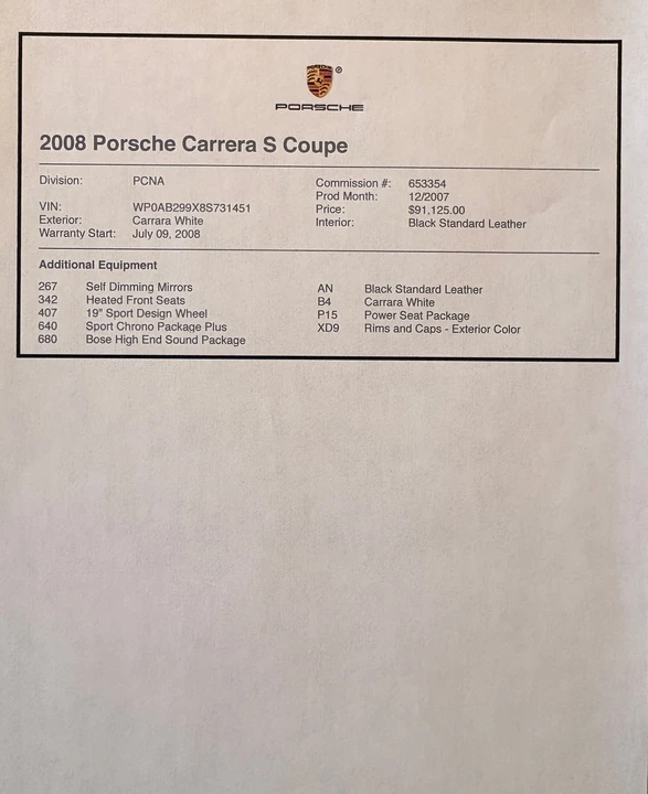 2008 Porsche 997 Carrera S - Image 23 of 23