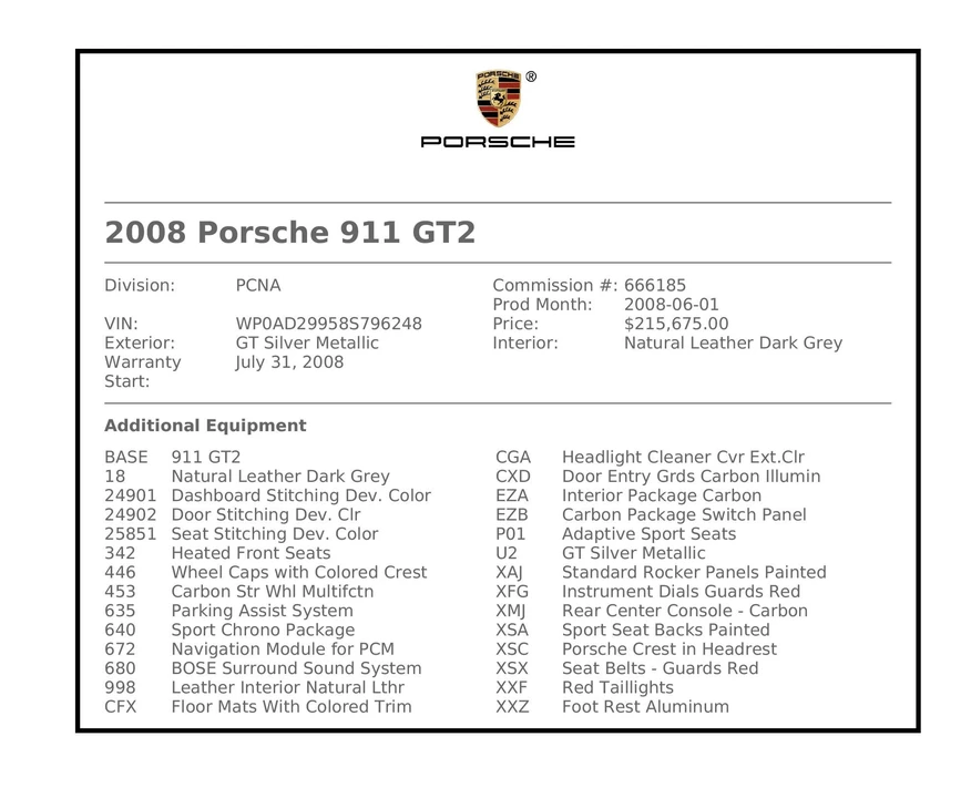 2008 Porsche 997 GT2 - Image 2 of 31
