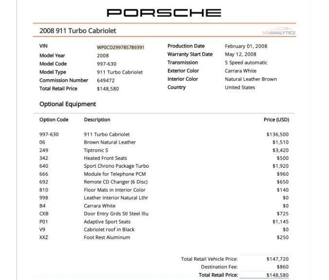 2008 Porsche 997 Turbo - Image 20 of 20