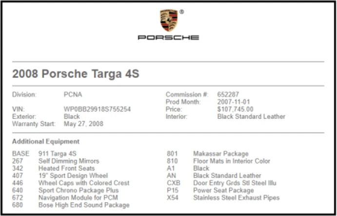 2008 Porsche 997 Targa - Image 13 of 13