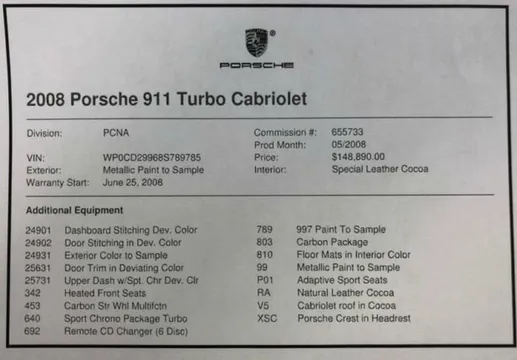 2008 Porsche 997 Turbo - Image 2 of 6