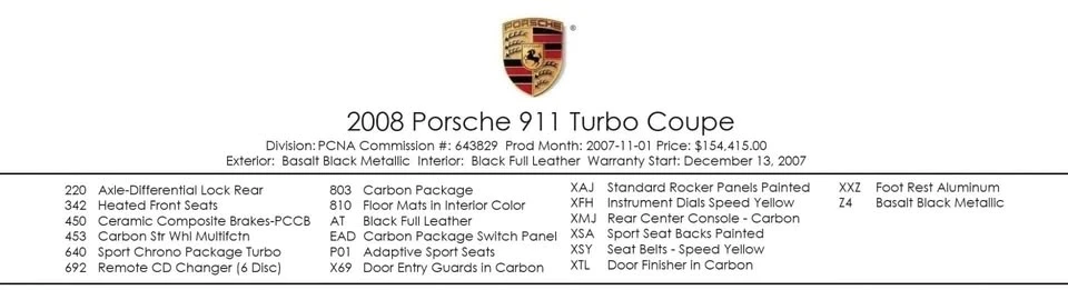 2008 Porsche 997 Turbo - Image 16 of 18
