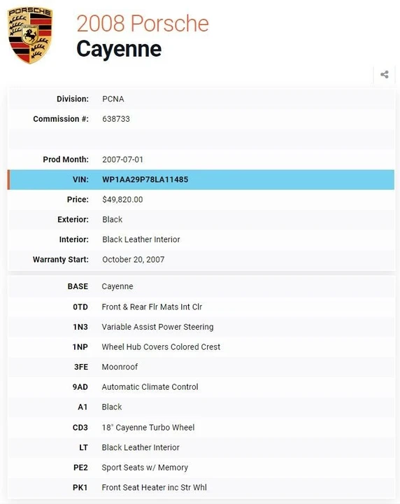 2008 Porsche 955/957 Cayenne - Image 2 of 14
