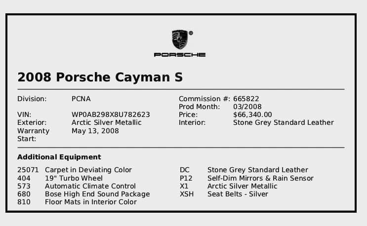 2008 Porsche 987 Cayman S - Image 8 of 12