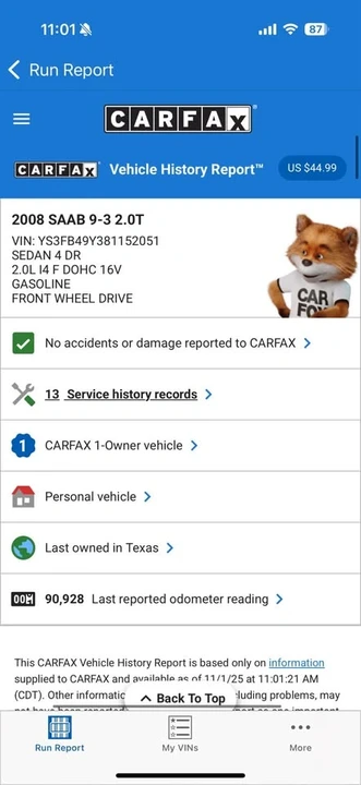 2008 Saab 9-3 2nd Gen - Image 13 of 13
