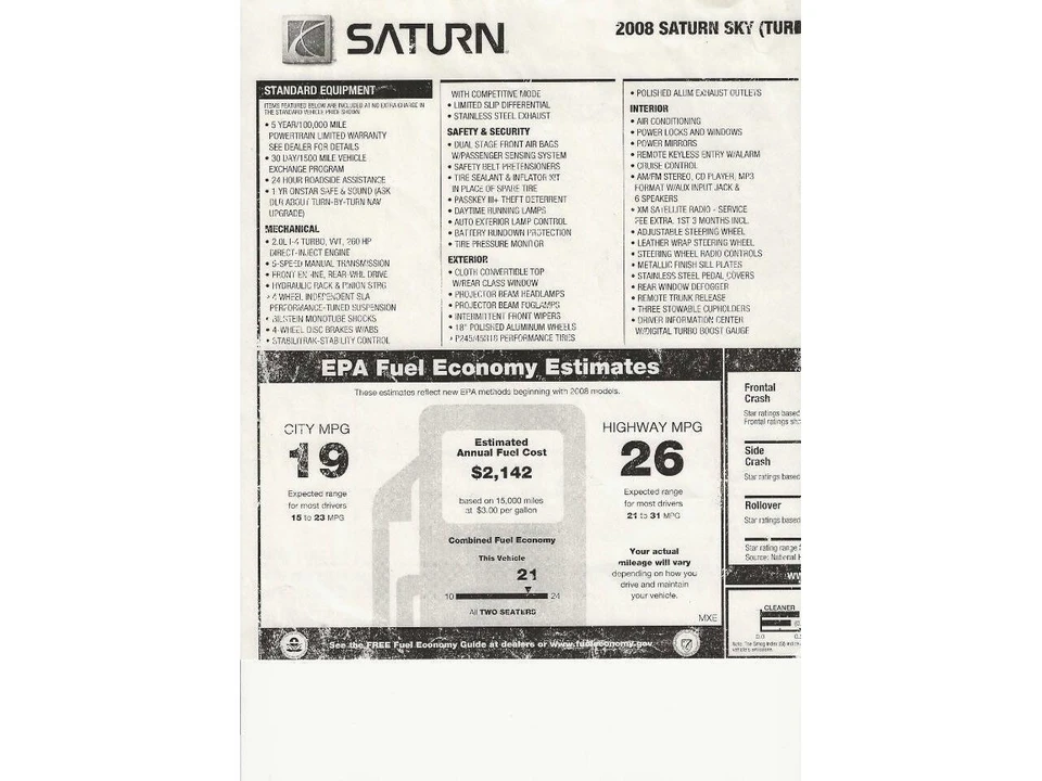 2008 Saturn Sky - Image 23 of 24