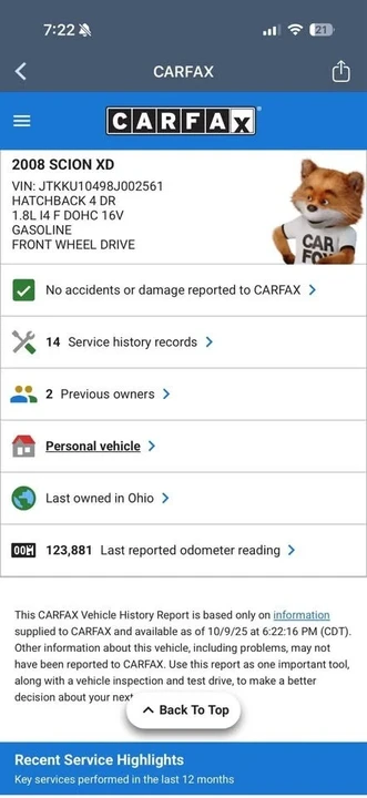 2008 Scion xD - Image 16 of 16