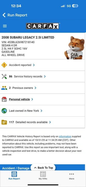 2008 Subaru Legacy 4th Gen - Image 17 of 17