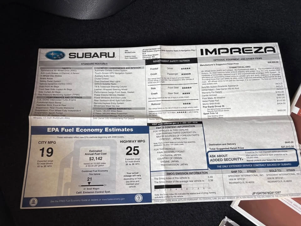 2008 Subaru Impreza WRX 3rd Gen - Image 15 of 16