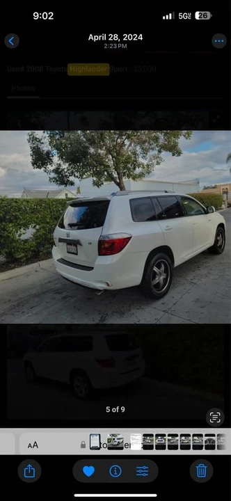 2008 Toyota Highlander - Image 3 of 3