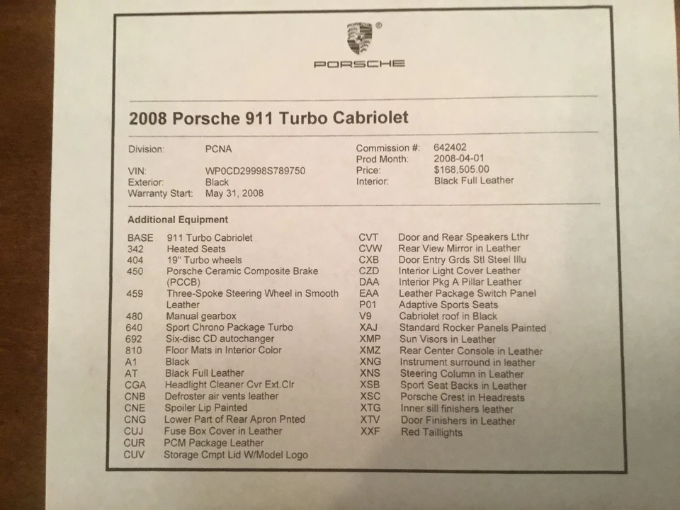 2008 Porsche 997 Turbo - Image 18 of 20