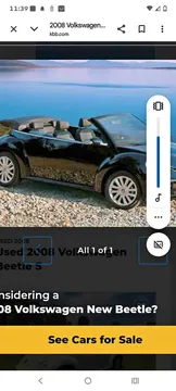 2008 Volkswagen Beetle 1.8T S Convertible 2D