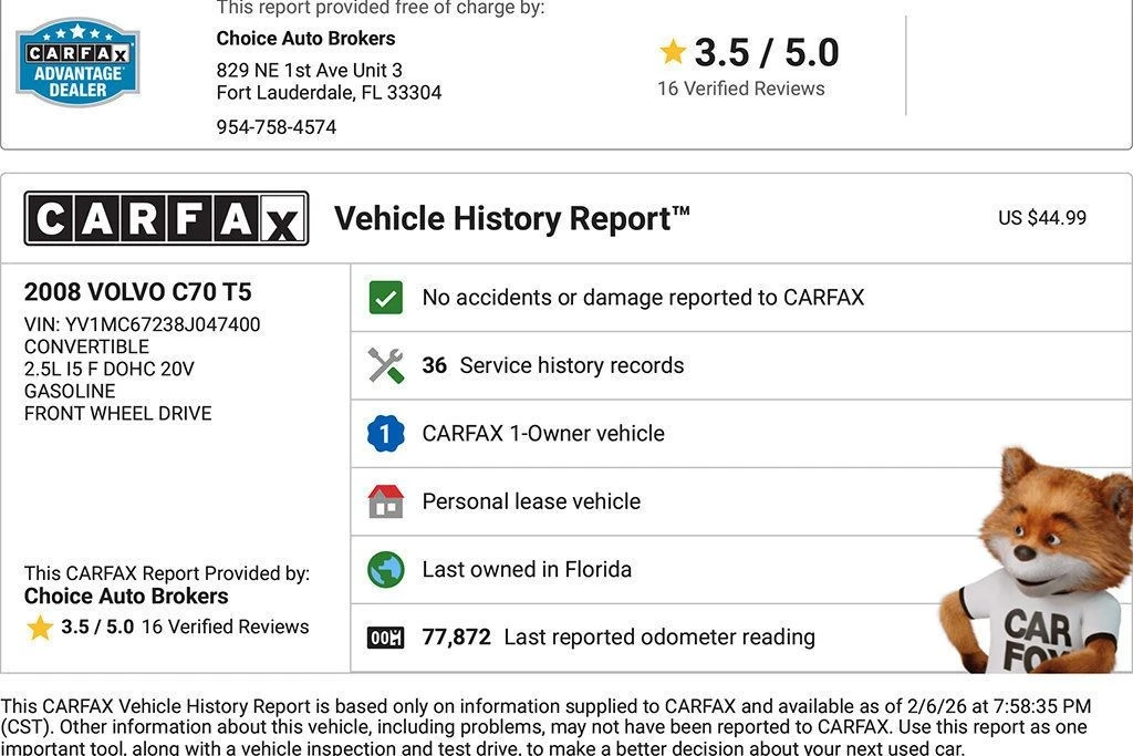 2008 Volvo C70 2nd Gen - Image 2 of 21