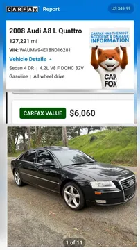 2008 Audi A8 L Quattro
