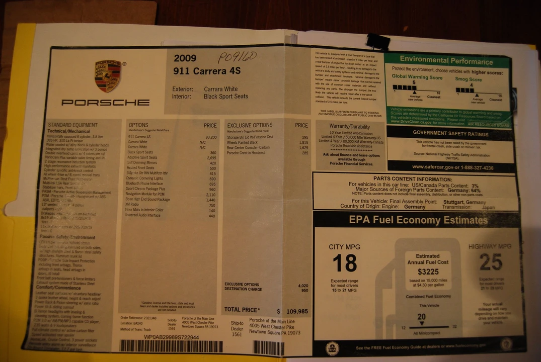 2009 Porsche 997 Carrera 4S - Image 2 of 27