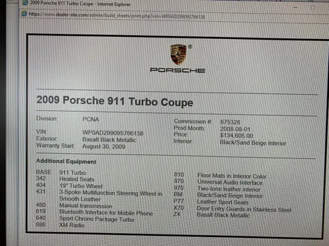 2009 Porsche 911 Turbo