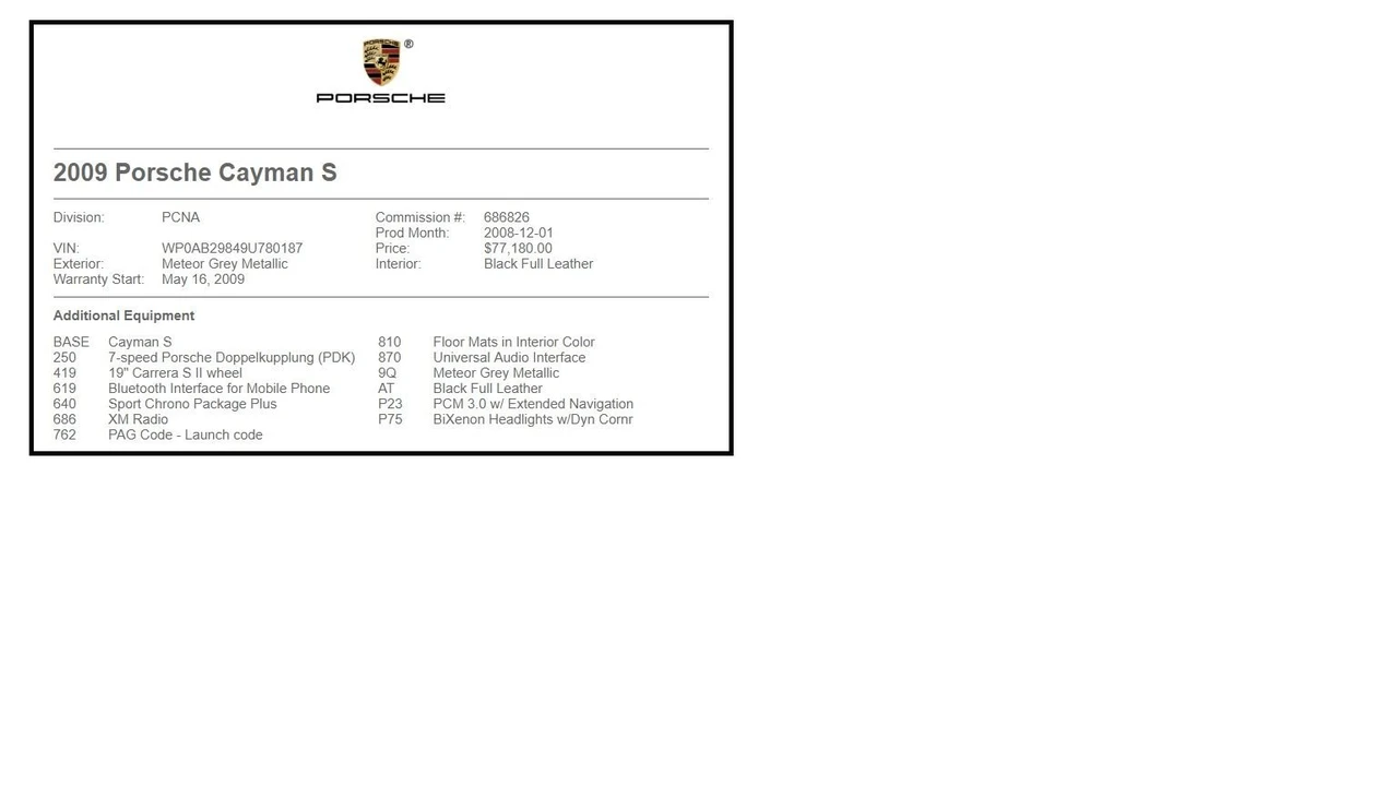 2009 Porsche 987 Cayman S - Image 2 of 31