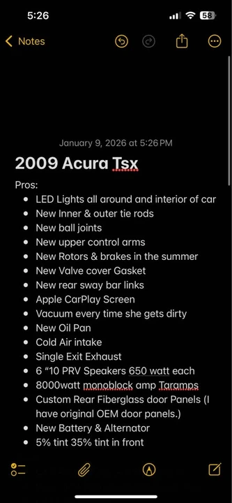 2009 Acura TSX 2nd Gen - Image 2 of 3