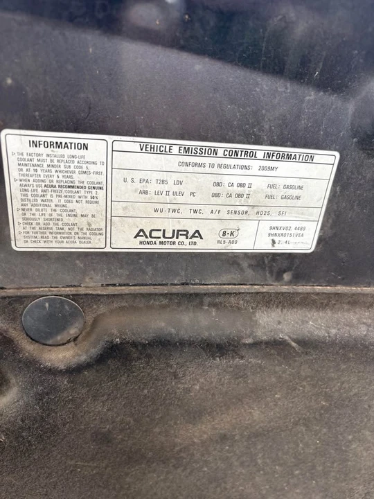 2009 Acura TSX 2nd Gen - Image 9 of 9