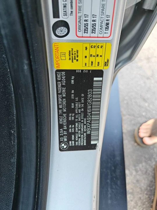 2006 BMW E83 X3 - Image 11 of 11
