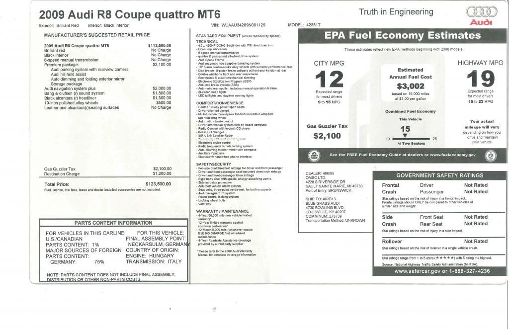 2009 Audi 42 R8 - Image 3 of 4