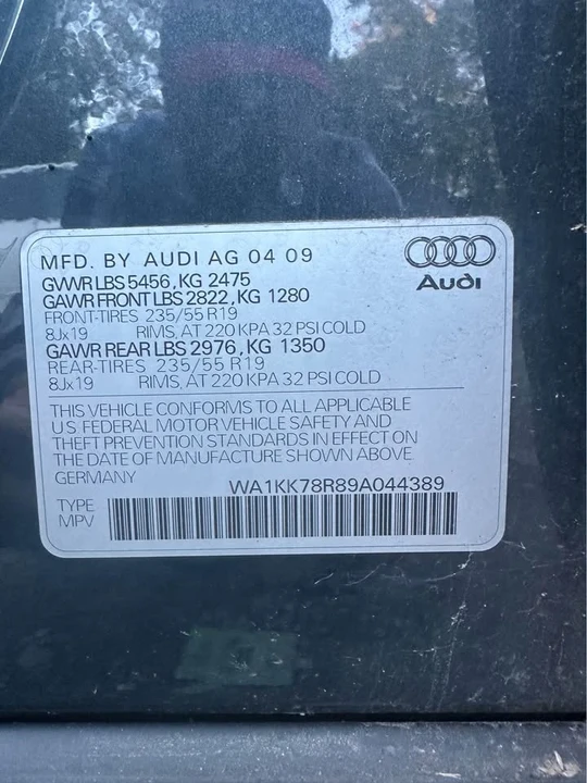 2009 Audi 8R Q5 - Image 10 of 10